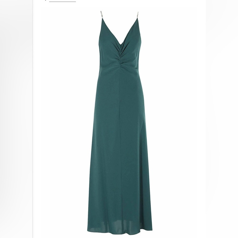 Max Mara Studio Cafila Petrol Green with Crystal details | 8